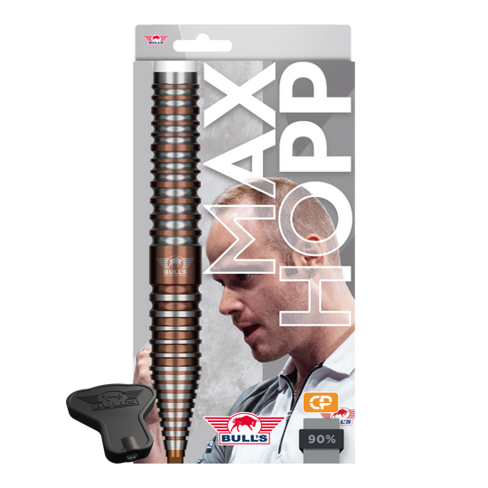 Šipky Bulls NL Max Hopp E5 Convertible Point Steel Darts Abgebildet sind Bulls NL Max Hopp E5 Convertible Point Steeldarts. Das Set enthält mehrere Darts.