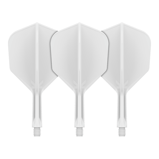 Target K-Flex No6 Flight-System - Weiß Abgebildet ist das Flight-System Target K-Flex No6 in Weiß mit einer Länge von 19 mm. Diese Komponente wird für Dartpfeile verwendet.