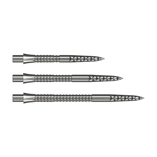 Puntas de dardos Mission Caliburn EVO con logotipo GV - plateadas Mission Caliburn EVO Dartspitzen GV-Logo in Silber. Diese Dartspitzen sind hochwertiges Zubehör für das Darts-Spiel.
