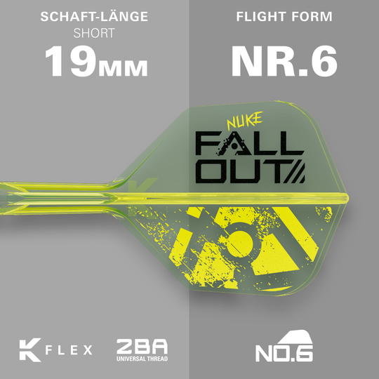 Target Luke Littler Nuke Fallout Softdarts - 19g Target Luke Littler Nuke Fallout Softdarts - 19g
