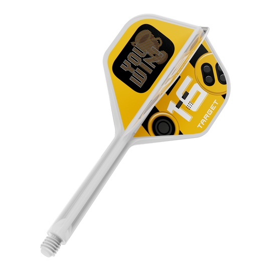 Target K-Flex You Win No2 Standard Flights Das Bild zeigt einen Dart-Flug in Standardform, vermutlich das K-Flex YouWin No2 mit einer Länge von 33mm. Er wird meist als Ersatzteil für Darts verwendet.