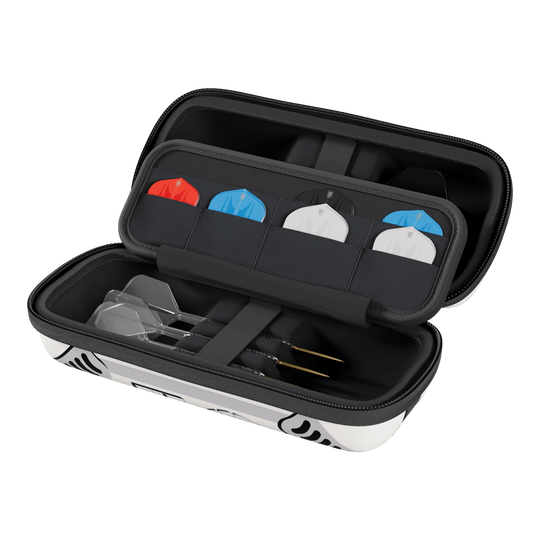 Target Star Wars Boa Dartcase - Szturmowiec Das Bild zeigt das Target Star Wars Boa Dartcase mit Stormtrooper-Design. Es eignet sich ideal für Fans von Darts und Star Wars.