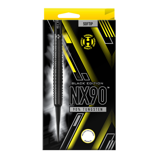 Harrows NX90 Black Edition zachte dartpijlen