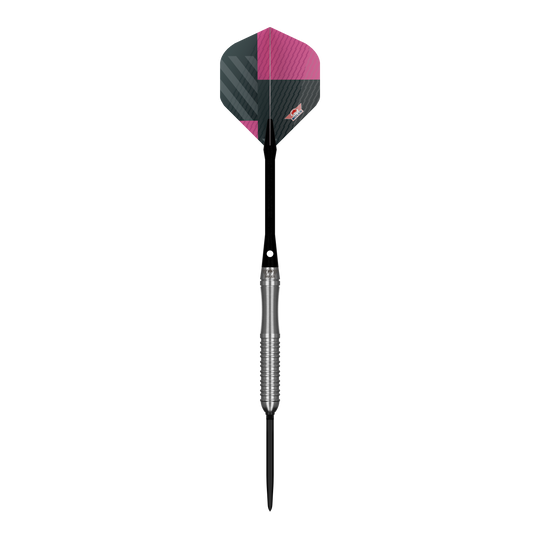 Šipky Bulls NL Volt Pink Convertible Point Steel Darts Zu sehen sind Bulls NL Volt Pink Convertible Point Steeldarts. Das Set bietet mehrere Darts in Pink.