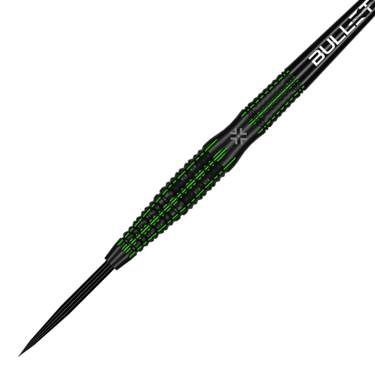 Hier ist der Bullet Poison Steeldart aus einer anderen Perspektive zu sehen. Diese Steeldarts sind für beste Ergebnisse konzipiert.