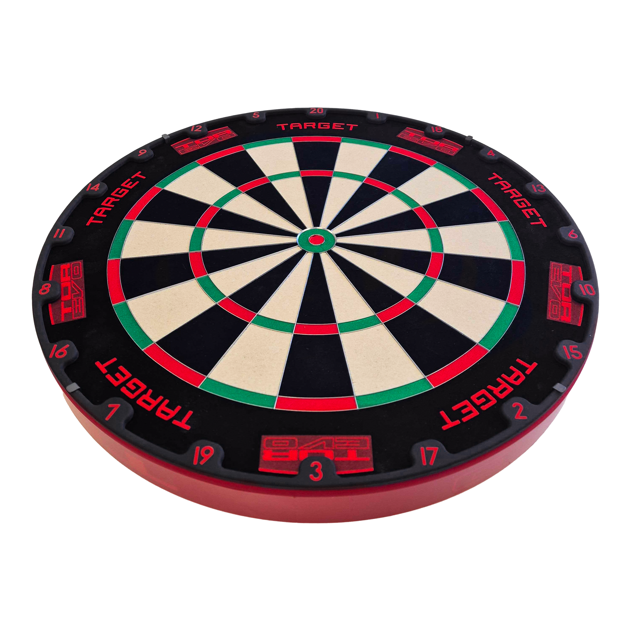 Ocelový terč Target TOR EVO Hier ist das Target TOR EVO Steeldartboard abgebildet. Die Oberfläche ist klar erkennbar.